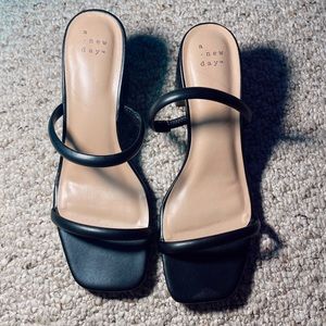 Black slip on heels (TARGET)